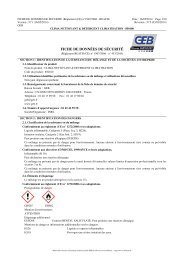 fiche de securite - Geb