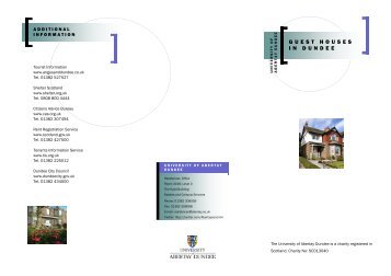 13-14 Guest Houses Leaflet.pub - University of Abertay Dundee