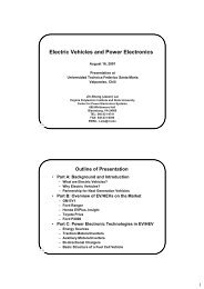 Electric Vehicles and Power Electronics