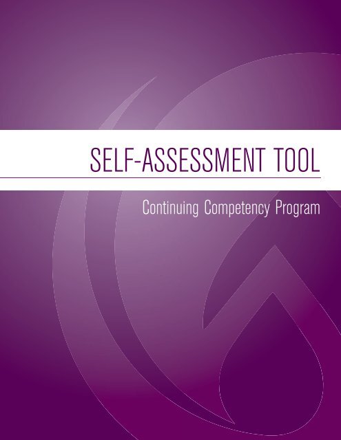 Self-Assessment Tool - College of Licensed Practical Nurses of ...