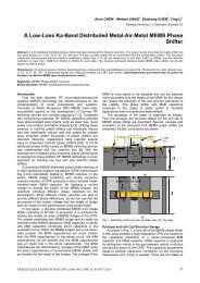 A Low-Loss Ka-Band Distributed Metal-Air-Metal MEMS Phase Shifter