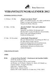 VERANSTALTUNGSKALENDER 2012 - Burg Kriebstein