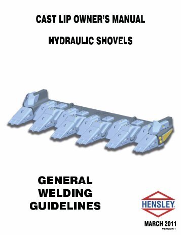General Welding Guidelines - March 2011 - Hensley Industries, Inc.