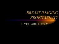 BREAST IMAGING PROFITABILITY - Aaarad.org