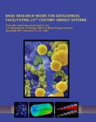 Basic Research Needs for Geosciences - Energetics Meetings and ...