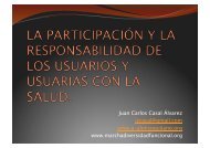 Participación y Responsabilidad de los Usuarios con la Salud