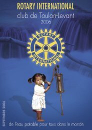 le Rotary International - Club Rotary de Toulon Levant