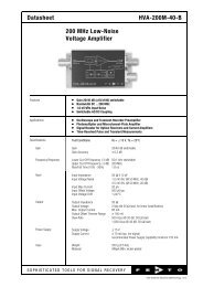 Datasheet HVA-200M-40-B 200 MHz Low-Noise Voltage Amplifier