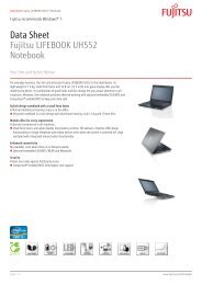 Data Sheet Fujitsu LIFEBOOK UH552 Notebook - Laptop.bg