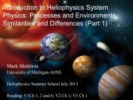 Introduction to Heliophysics System Physics - VSP | UCAR Visiting ...