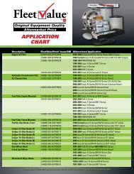 Fleet Value Application Chart