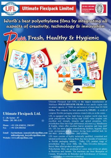 Download UFL Brochure - Ultimate Flexipack Limited