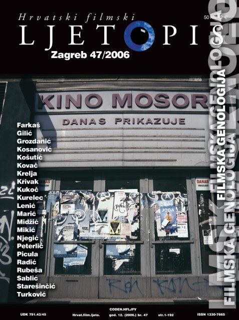 Hrvatski filmskiLJET OPIS 47/2006 - Hrvatski filmski savez