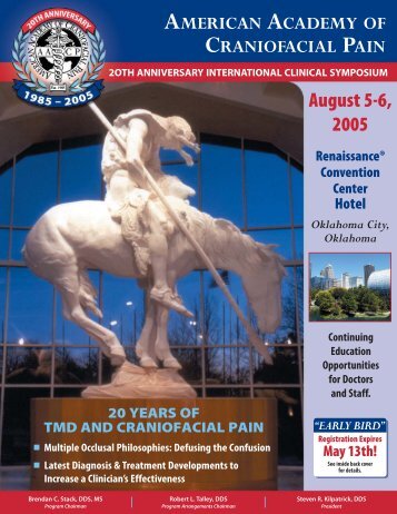 2OTH ANNIVERSARY INTERNATIONAL CLINICAL SYMPOSIUM ...