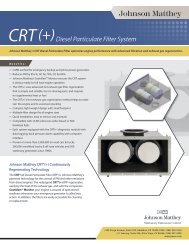 CRT Â® + Diesel Particulate Filter System - Johnson Matthey ...