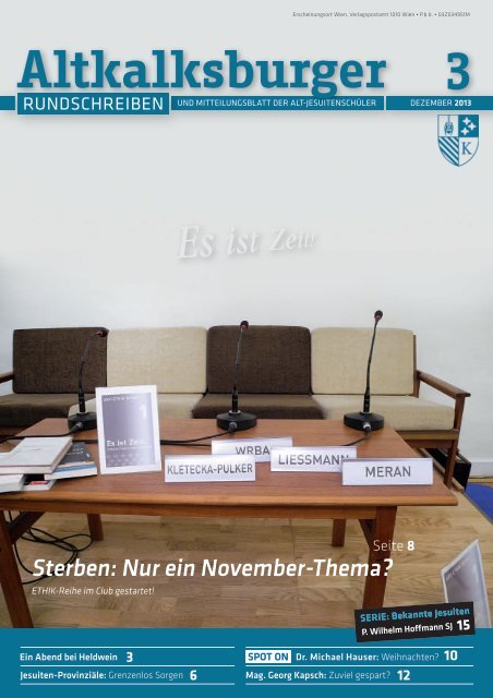 Ausgabe 3-2013/2014 - Altkalksburger Vereinigung