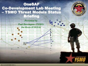 TSMO Threat Models - OneSAF Public Site