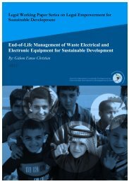 End-of-Life Management of Waste Electrical and Electronic - CISDL