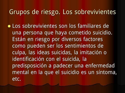 EvaluaciÃƒÂ³n del riesgo suicida