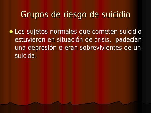 EvaluaciÃƒÂ³n del riesgo suicida