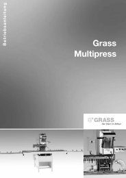 7. arbeiten mit der multipress - Grass