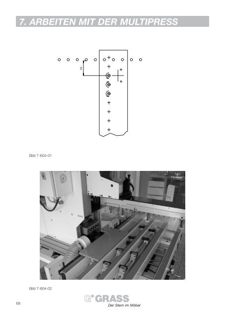 7. arbeiten mit der multipress - Grass