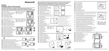 DT92A Wireless Room Thermostat - Honeywell