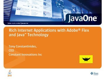 Rich Internet Applications with Adobe® Flex and Java ... - Oracle