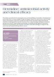 Octenidine: antimicrobial activity and clinical efficacy - Wounds UK