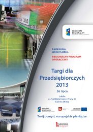 Ulotka informacyjna o targach „Targi dla Przedsiębiorczych 2013”