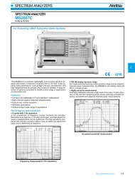 Anritsu MS2667C Data Sheet - Mr Test Equipment