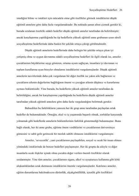 Sosyalleştirme Hedefleri 1 1 Türk Annelerin Çocuk Sosyalleştirme ...