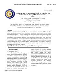 An Energy and Environmental Analysis of Lethal Bio- Medical Waste ...