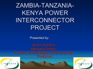 zambia-tanzania-kenya power interconnector project - Southern ...