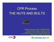 CPR Process THE NUTS AND BOLTS - Emergency Medicine