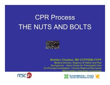 CPR Process THE NUTS AND BOLTS - Emergency Medicine