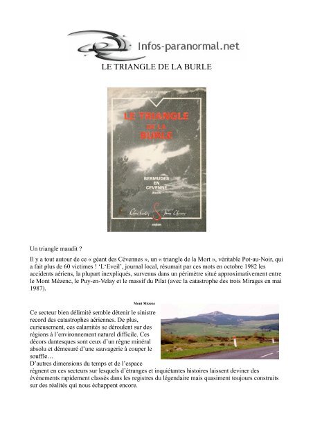 LE TRIANGLE DE LA BURLE