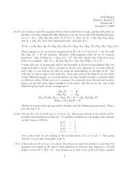 Seth Hopper Abstract Algebra A Homework 7 November 3, 2003 ...