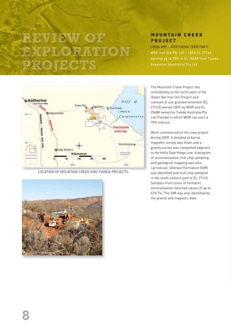 view - Western Desert Resources