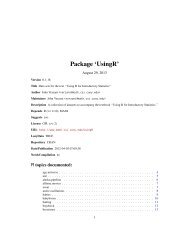 Package 'UsingR' - The Comprehensive R Archive Network