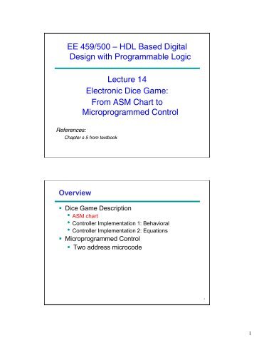 EE 459/500 – HDL Based Digital Design with Programmable Logic ...