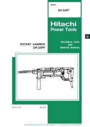 ROTARY HAMMER Model DH 24PF - Hitachi