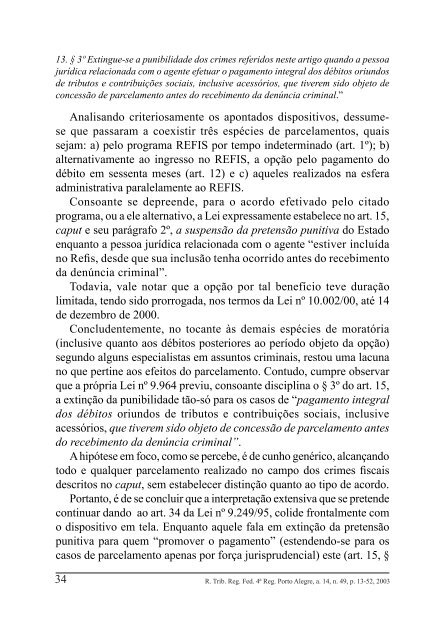 QUARTA REGIÃO - Tribunal Regional Federal da 4ª Região