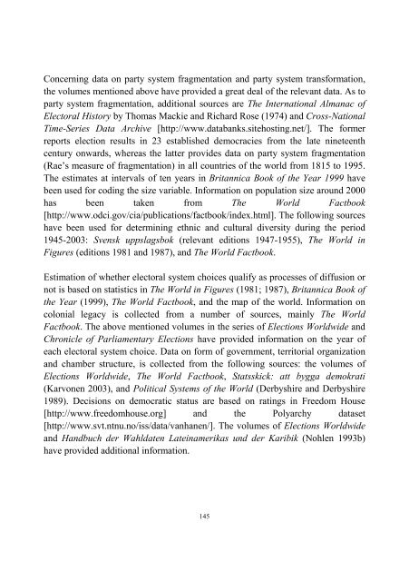 Contextual Determinants of Electoral System Choice - Ãbo Akademi