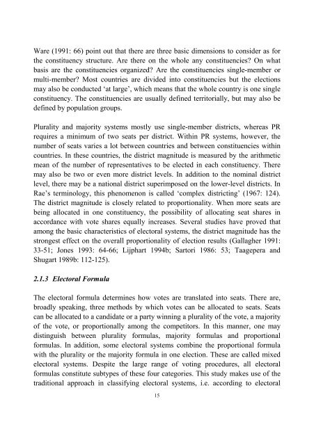 Contextual Determinants of Electoral System Choice - Ãbo Akademi