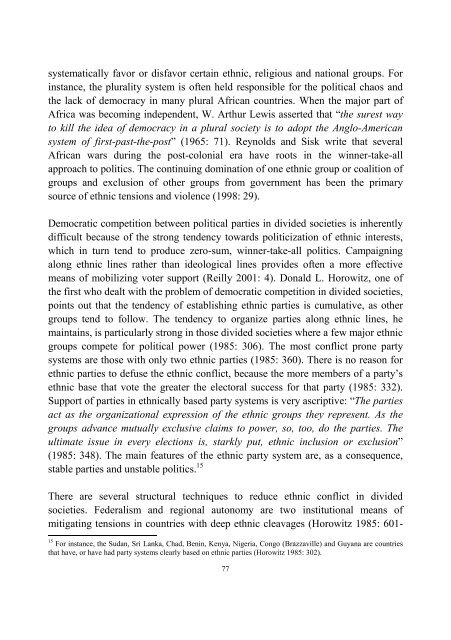 Contextual Determinants of Electoral System Choice - Ãbo Akademi