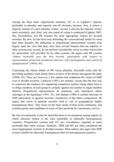 Contextual Determinants of Electoral System Choice - Ãbo Akademi