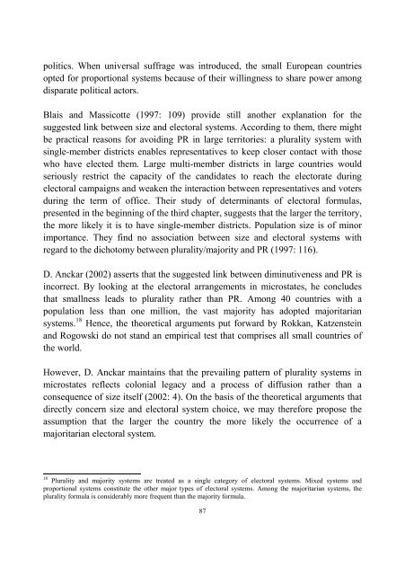 Contextual Determinants of Electoral System Choice - Ãbo Akademi