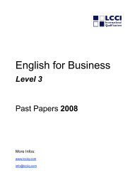 English for Business - LCCI