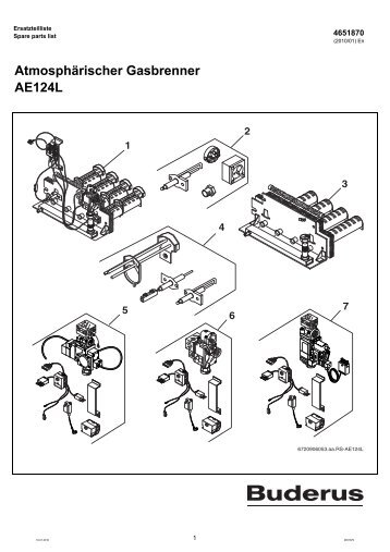 AtmosphÃ¤rischer Gasbrenner AE124L - Buderus